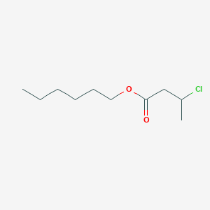 molecular formula C10H19ClO2 B14392887 Hexyl 3-chlorobutanoate CAS No. 88395-85-1