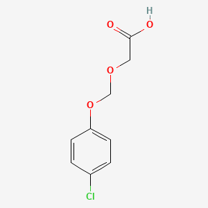 molecular formula C9H9ClO4 B14392890 [(4-Chlorophenoxy)methoxy]acetic acid CAS No. 89685-77-8
