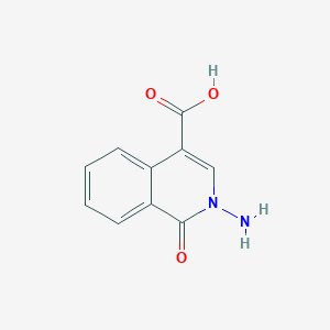 molecular formula C10H8N2O3 B1439291 2-氨基-1-氧代-1,2-二氢异喹啉-4-羧酸 CAS No. 686748-34-5