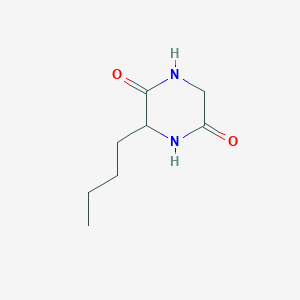 molecular formula C8H14N2O2 B14392928 3-Butylpiperazine-2,5-dione CAS No. 90123-69-6