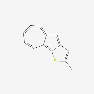 molecular formula C13H10S B14392931 2-Methylazuleno[1,2-B]thiophene CAS No. 88498-79-7