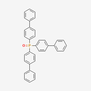 molecular formula C36H27OP B14392934 Tri([1,1'-biphenyl]-4-yl)(oxo)-lambda~5~-phosphane CAS No. 87991-75-1