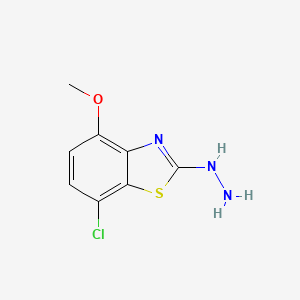 7-Chloro-2-hydrazino-4-methoxy-1,3-benzothiazole