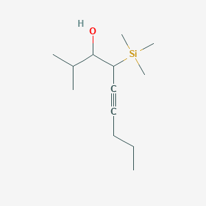 molecular formula C13H26OSi B14392988 2-Methyl-4-(trimethylsilyl)non-5-yn-3-ol CAS No. 87655-83-2