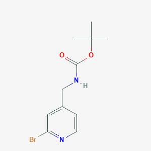 molecular formula C11H15BrN2O2 B1439300 4-(N-Boc-aminomethyl)-2-bromopyridine CAS No. 1049025-21-9