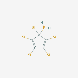 molecular formula C5H2PSi5 B14393024 CID 78060503 