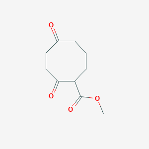 molecular formula C10H14O4 B14393038 Methyl 2,5-dioxocyclooctane-1-carboxylate CAS No. 89950-48-1