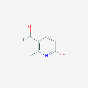 molecular formula C7H6FNO B1439304 6-Fluoro-2-methylnicotinaldehyde CAS No. 884494-96-6