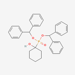 molecular formula C32H33O4P B14393077 Bis(diphenylmethyl) (1-hydroxycyclohexyl)phosphonate CAS No. 89865-27-0