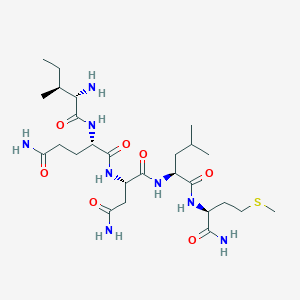 molecular formula C26H48N8O7S B14393148 L-Isoleucyl-L-glutaminyl-L-asparaginyl-L-leucyl-L-methioninamide CAS No. 90071-86-6