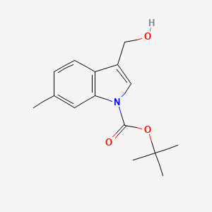molecular formula C15H19NO3 B1439315 tert-Butyl 3-(hydroxymethyl)-6-methyl-1H-indole-1-carboxylate CAS No. 914349-04-5
