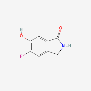 molecular formula C8H6FNO2 B1439316 5-氟-6-羟基异吲哚啉-1-酮 CAS No. 1007455-25-5