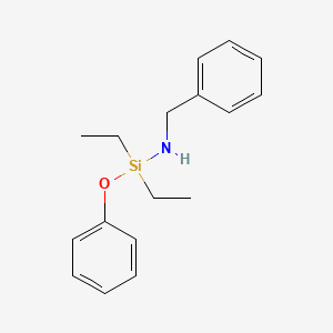 molecular formula C17H23NOSi B14393178 N-Benzyl-1,1-diethyl-1-phenoxysilanamine CAS No. 88063-84-7