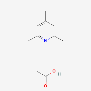 molecular formula C10H15NO2 B14393208 Acetic acid;2,4,6-trimethylpyridine CAS No. 89937-10-0