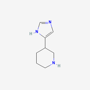 molecular formula C8H13N3 B1439327 3-(1H-imidazol-5-yl)piperidine CAS No. 784080-46-2