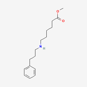 molecular formula C16H25NO2 B14393322 Methyl 6-[(3-phenylpropyl)amino]hexanoate CAS No. 90068-86-3