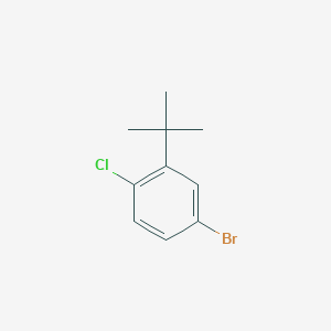 molecular formula C10H12BrCl B1439334 4-Bromo-2-(tert-butyl)-1-chlorobenzene CAS No. 1020717-87-6