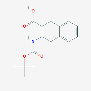 molecular formula C16H21NO4 B1439340 N-Boc-3-Amino-1,2,3,4-tetrahydro-naphthalene-2-carboxylic acid CAS No. 903094-83-7