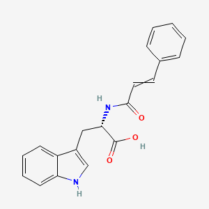 molecular formula C20H18N2O3 B14393402 N-(3-Phenylacryloyl)-L-tryptophan CAS No. 87579-13-3