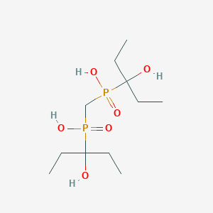 molecular formula C11H26O6P2 B14393415 Methylenebis[(3-hydroxypentan-3-yl)(phosphinic acid)] CAS No. 87813-18-1