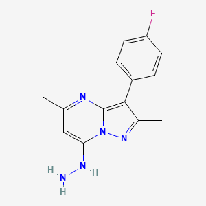 3-(4-Fluorophenyl)-7-hydrazino-2,5-dimethylpyrazolo[1,5-a]pyrimidine