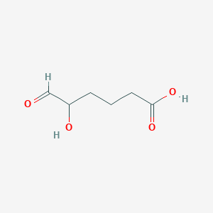 molecular formula C6H10O4 B14393442 5-Hydroxy-6-oxohexanoic acid CAS No. 89489-82-7