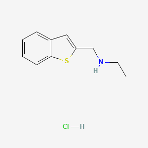 molecular formula C11H14ClNS B1439348 N-(1-benzothien-2-ylmethyl)ethanamine hydrochloride CAS No. 1189997-74-7