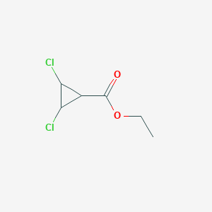 molecular formula C6H8Cl2O2 B14393501 Ethyl 2,3-dichlorocyclopropane-1-carboxylate CAS No. 90041-10-4