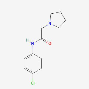 molecular formula C12H15ClN2O B14393543 N-(4-chlorophenyl)-2-(pyrrolidin-1-yl)acetamide CAS No. 89473-72-3