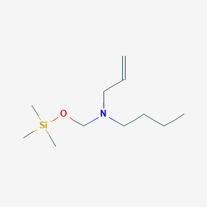 molecular formula C11H25NOSi B14393578 N-(Prop-2-en-1-yl)-N-{[(trimethylsilyl)oxy]methyl}butan-1-amine CAS No. 88237-46-1