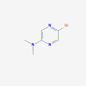 molecular formula C6H8BrN3 B1439358 5-bromo-N,N-dimethylpyrazin-2-amine CAS No. 446286-94-8