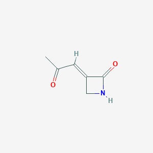 molecular formula C6H7NO2 B143936 3-(2-Oxopropylidene)azetidin-2-one CAS No. 132880-09-2
