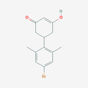 molecular formula C14H15BrO2 B14393623 4'-Bromo-5-hydroxy-2',6'-dimethyl-1,6-dihydro[1,1'-biphenyl]-3(2H)-one CAS No. 88174-63-4