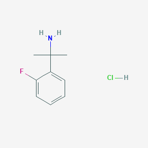 molecular formula C9H13ClFN B1439365 2-(2-Fluorophenyl)propan-2-amine hydrochloride CAS No. 1202751-82-3