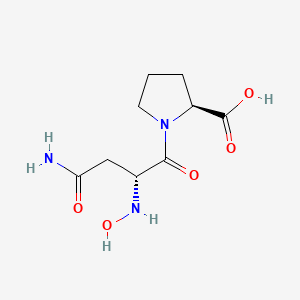 molecular formula C9H15N3O5 B14393670 N~2~-Hydroxy-D-asparaginyl-L-proline CAS No. 88070-82-0