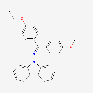 molecular formula C29H26N2O2 B14393682 N-(9H-Carbazol-9-YL)-1,1-bis(4-ethoxyphenyl)methanimine CAS No. 89568-91-2