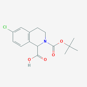 2-BOC-6-CHLORO-3,4-DIHYDRO-1H-ISOQUINOLINE-1-CARBOXYLIC ACID