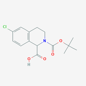 2-(Tert-butoxycarbonyl)-6-chloro-1,2,3,4-tetrahydroisoquinoline-1-carboxylic acid