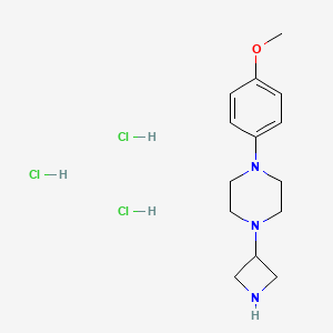 3-[4-(4-Methoxyphenyl)piperazinyl]azetidine trihydrochloride