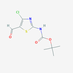 Tert-butyl (4-chloro-5-formylthiazol-2-yl)carbamate