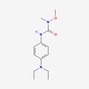 molecular formula C13H21N3O2 B14393810 N'-[4-(Diethylamino)phenyl]-N-methoxy-N-methylurea CAS No. 88132-22-3
