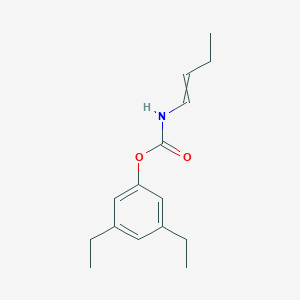 molecular formula C15H21NO2 B14393816 3,5-Diethylphenyl but-1-en-1-ylcarbamate CAS No. 88309-86-8