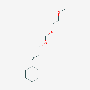 molecular formula C13H24O3 B14393867 {3-[(2-Methoxyethoxy)methoxy]prop-1-EN-1-YL}cyclohexane CAS No. 89449-99-0