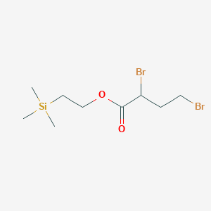 molecular formula C9H18Br2O2Si B14393875 2-(Trimethylsilyl)ethyl 2,4-dibromobutanoate CAS No. 87831-15-0