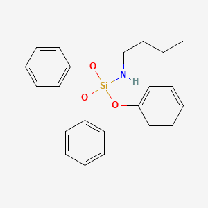 molecular formula C22H25NO3Si B14393908 N-Butyl-1,1,1-triphenoxysilanamine CAS No. 87498-98-4