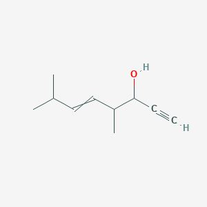 molecular formula C10H16O B14393966 4,7-Dimethyloct-5-en-1-yn-3-ol CAS No. 89998-87-8