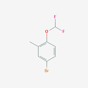 molecular formula C8H7BrF2O B1439397 4-Bromo-1-(difluoromethoxy)-2-methylbenzene CAS No. 888327-32-0