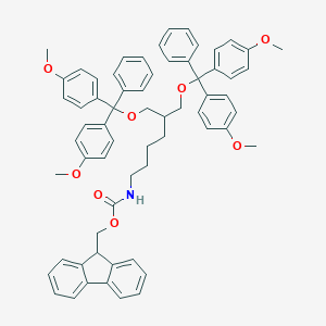 molecular formula C64H63NO8 B014394 1,3-Bis(O-dimethoxytrityl)-2-(N-Fmoc-4-aminobutyl)-1,3-propanediol CAS No. 353754-96-8