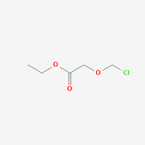 molecular formula C5H9ClO3 B143940 2-(Chloromethoxy)acetic Acid Ethyl Ester CAS No. 124186-08-9