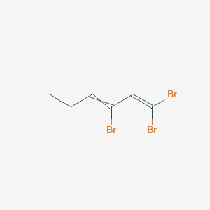 molecular formula C6H7Br3 B14394000 1,1,3-Tribromohexa-1,3-diene CAS No. 88146-51-4